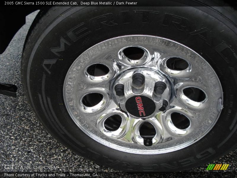 Deep Blue Metallic / Dark Pewter 2005 GMC Sierra 1500 SLE Extended Cab