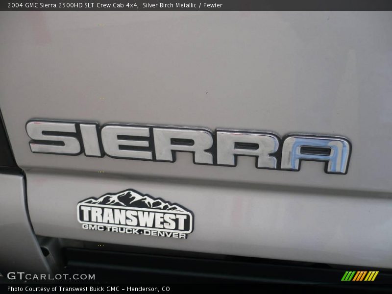 Silver Birch Metallic / Pewter 2004 GMC Sierra 2500HD SLT Crew Cab 4x4