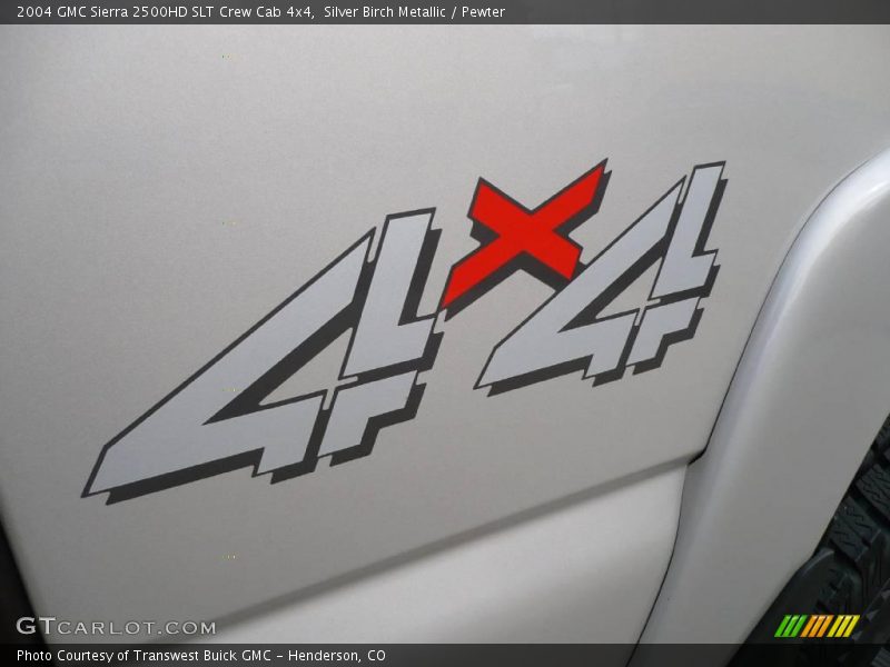 Silver Birch Metallic / Pewter 2004 GMC Sierra 2500HD SLT Crew Cab 4x4