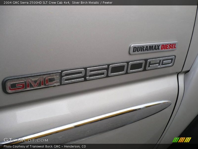 Silver Birch Metallic / Pewter 2004 GMC Sierra 2500HD SLT Crew Cab 4x4