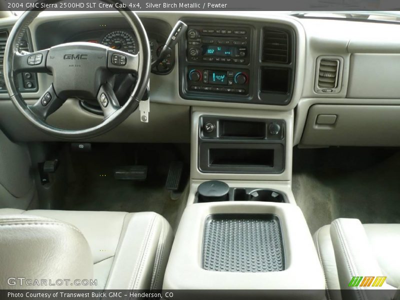Silver Birch Metallic / Pewter 2004 GMC Sierra 2500HD SLT Crew Cab 4x4
