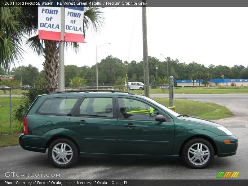 Rainforest Green Metallic / Medium Graphite Grey 2001 Ford Focus SE Wagon