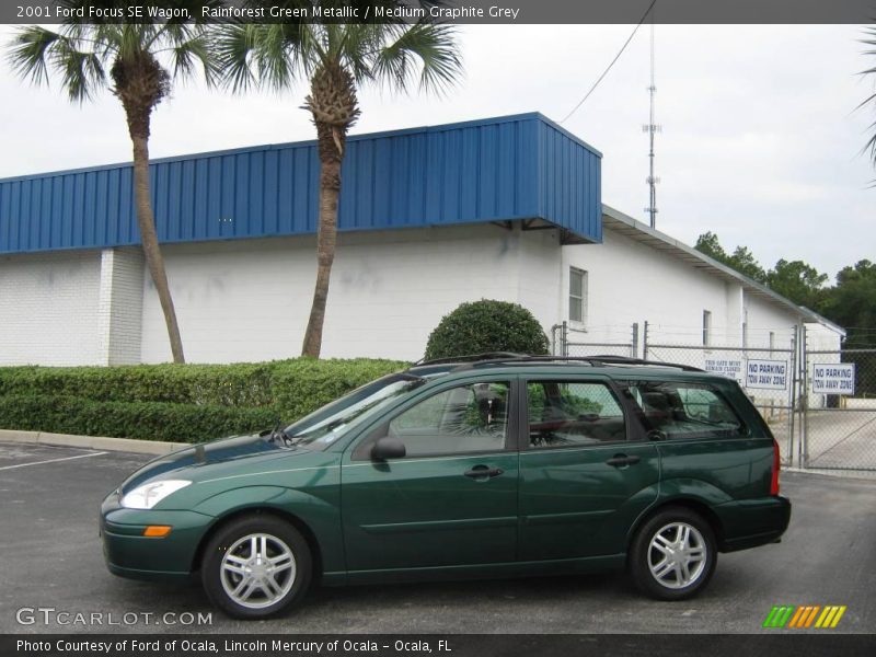 Rainforest Green Metallic / Medium Graphite Grey 2001 Ford Focus SE Wagon
