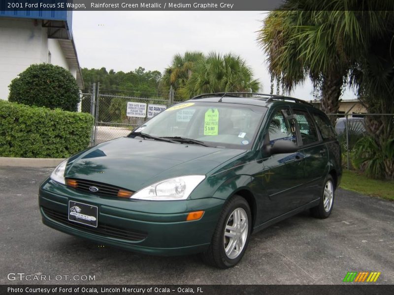 Rainforest Green Metallic / Medium Graphite Grey 2001 Ford Focus SE Wagon