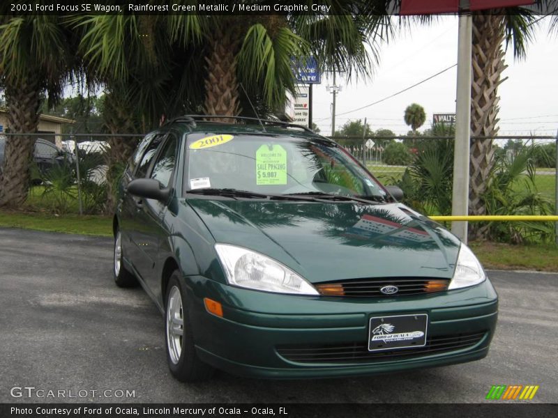 Rainforest Green Metallic / Medium Graphite Grey 2001 Ford Focus SE Wagon