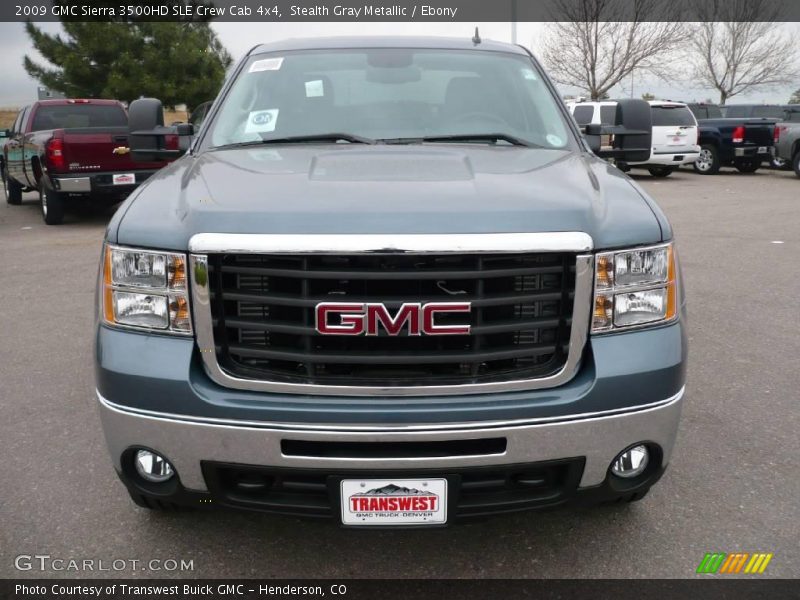 Stealth Gray Metallic / Ebony 2009 GMC Sierra 3500HD SLE Crew Cab 4x4