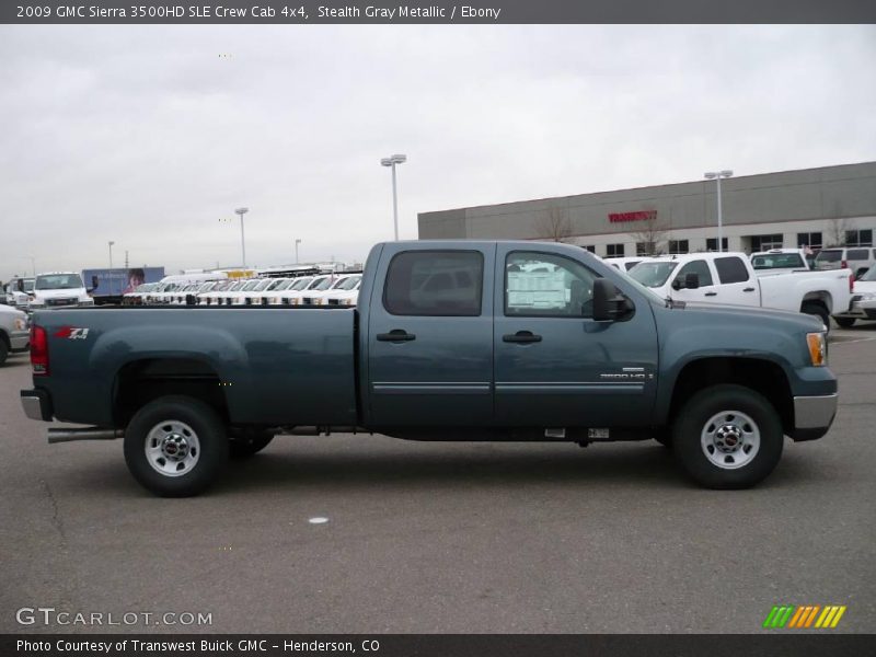 Stealth Gray Metallic / Ebony 2009 GMC Sierra 3500HD SLE Crew Cab 4x4