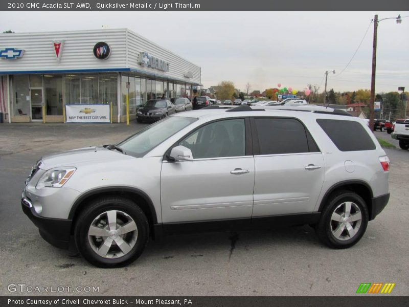 Quicksilver Metallic / Light Titanium 2010 GMC Acadia SLT AWD