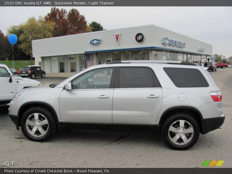 Quicksilver Metallic / Light Titanium 2010 GMC Acadia SLT AWD
