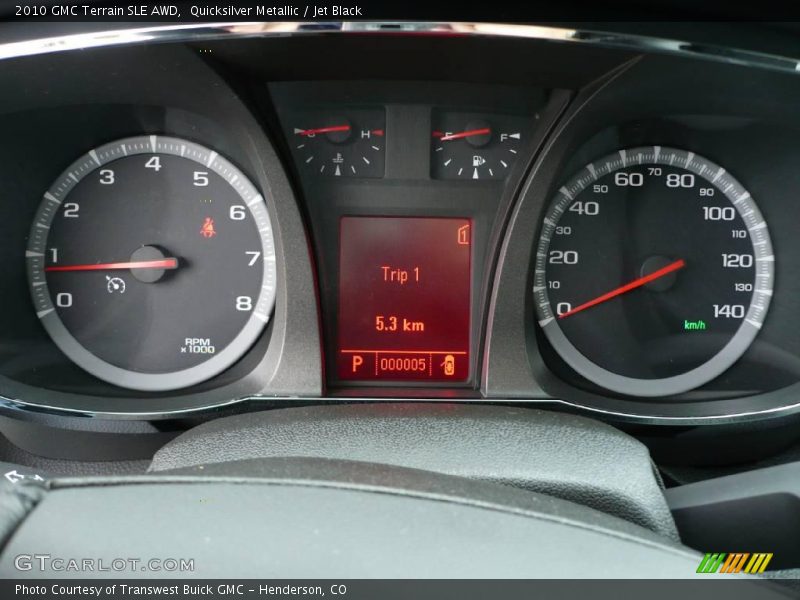 Quicksilver Metallic / Jet Black 2010 GMC Terrain SLE AWD