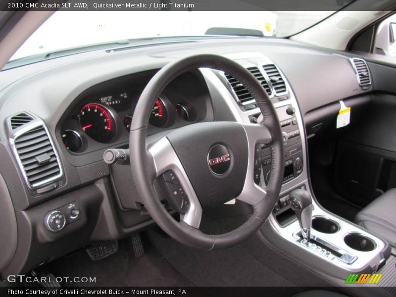 Quicksilver Metallic / Light Titanium 2010 GMC Acadia SLT AWD
