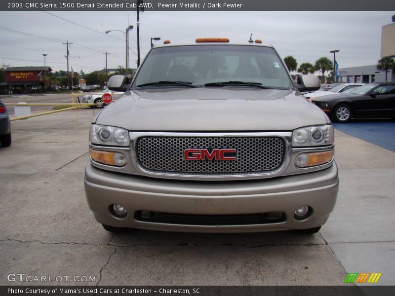 Pewter Metallic / Dark Pewter 2003 GMC Sierra 1500 Denali Extended Cab AWD
