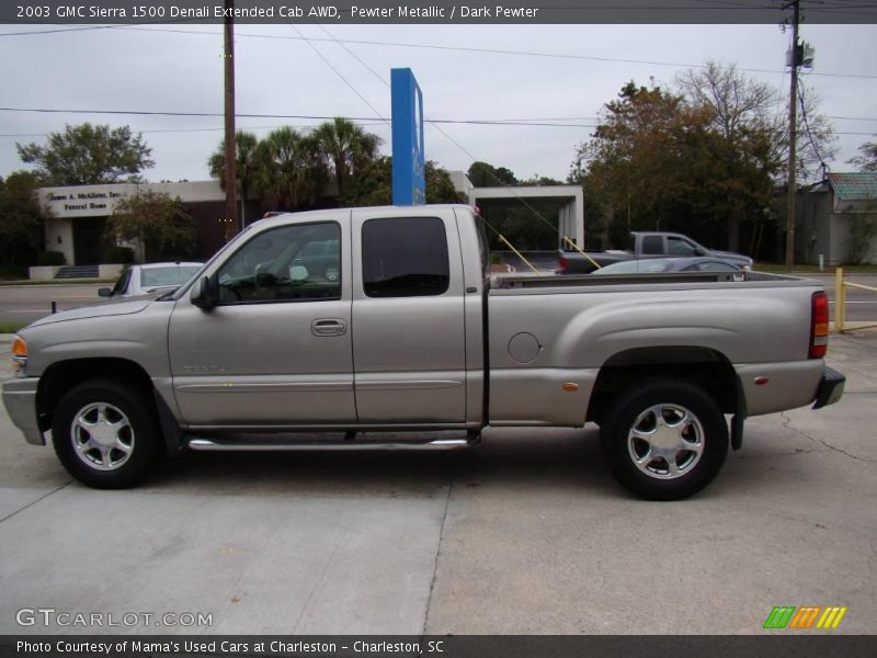 Pewter Metallic / Dark Pewter 2003 GMC Sierra 1500 Denali Extended Cab AWD