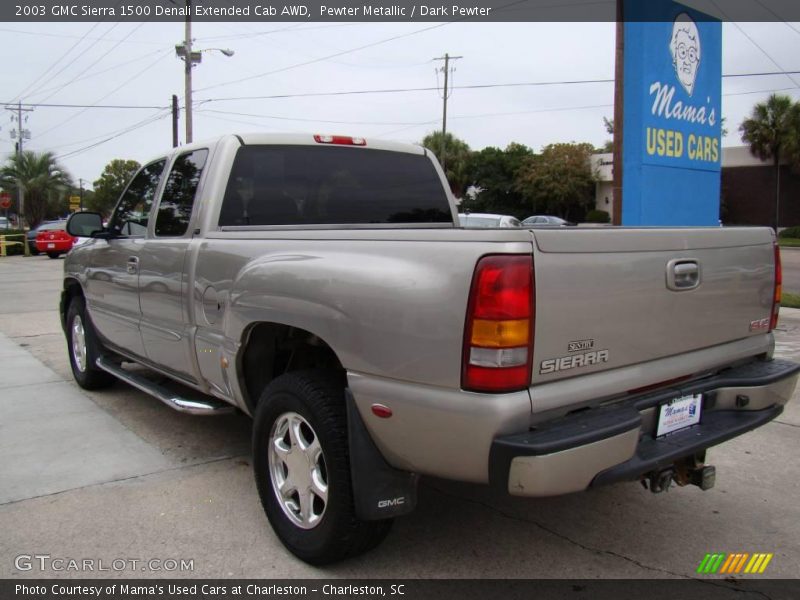 Pewter Metallic / Dark Pewter 2003 GMC Sierra 1500 Denali Extended Cab AWD