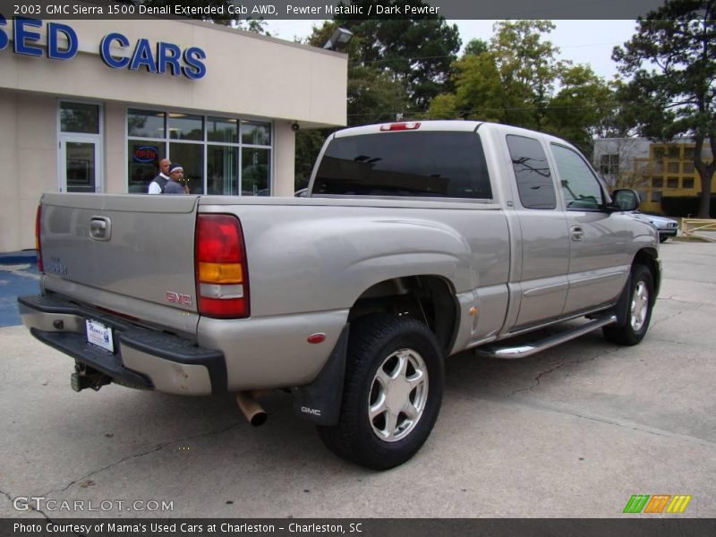 Pewter Metallic / Dark Pewter 2003 GMC Sierra 1500 Denali Extended Cab AWD