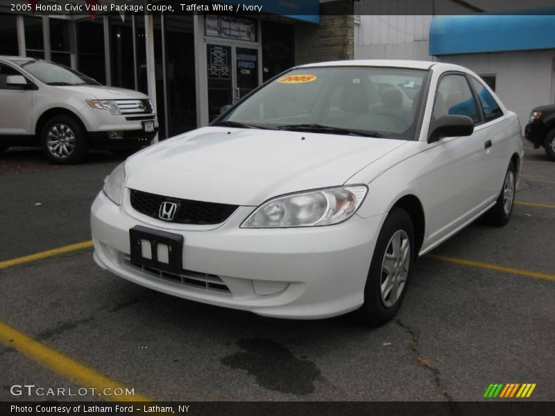 Taffeta White / Ivory 2005 Honda Civic Value Package Coupe