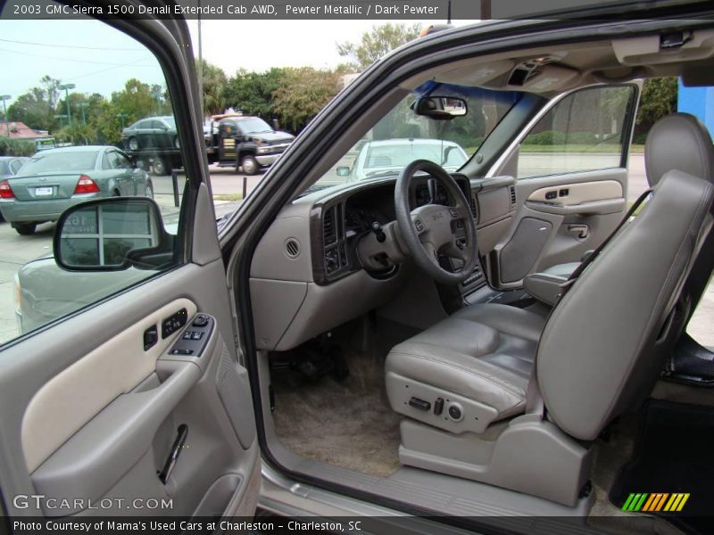 Pewter Metallic / Dark Pewter 2003 GMC Sierra 1500 Denali Extended Cab AWD