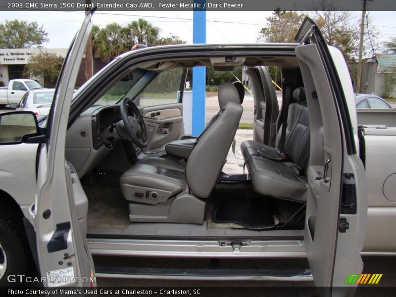 Pewter Metallic / Dark Pewter 2003 GMC Sierra 1500 Denali Extended Cab AWD