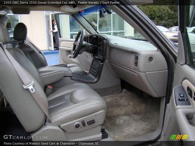 Pewter Metallic / Dark Pewter 2003 GMC Sierra 1500 Denali Extended Cab AWD