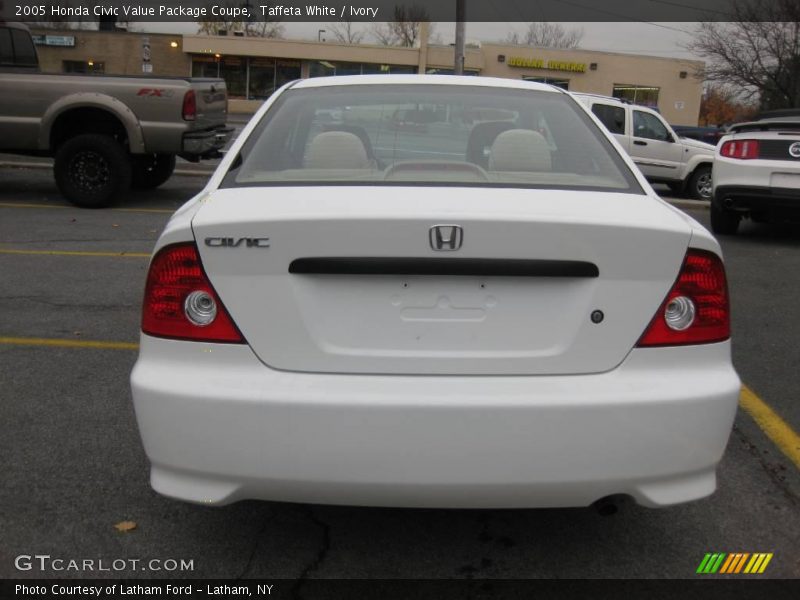 Taffeta White / Ivory 2005 Honda Civic Value Package Coupe