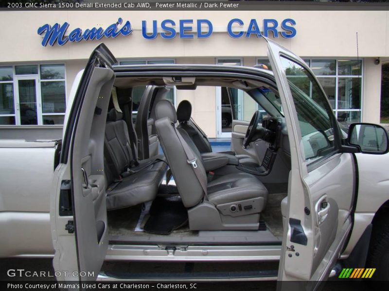 Pewter Metallic / Dark Pewter 2003 GMC Sierra 1500 Denali Extended Cab AWD