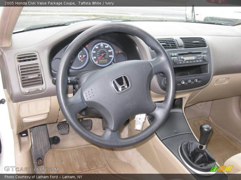 Taffeta White / Ivory 2005 Honda Civic Value Package Coupe