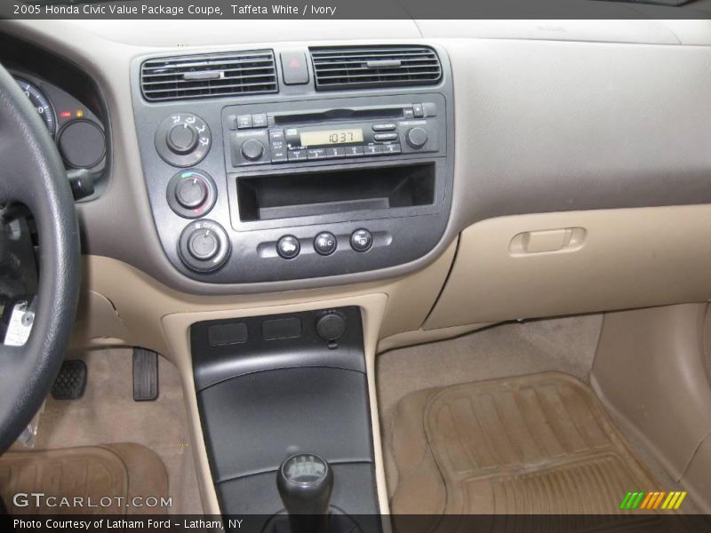 Taffeta White / Ivory 2005 Honda Civic Value Package Coupe