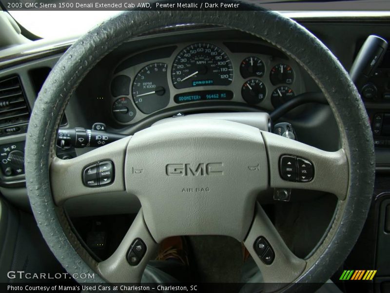 Pewter Metallic / Dark Pewter 2003 GMC Sierra 1500 Denali Extended Cab AWD