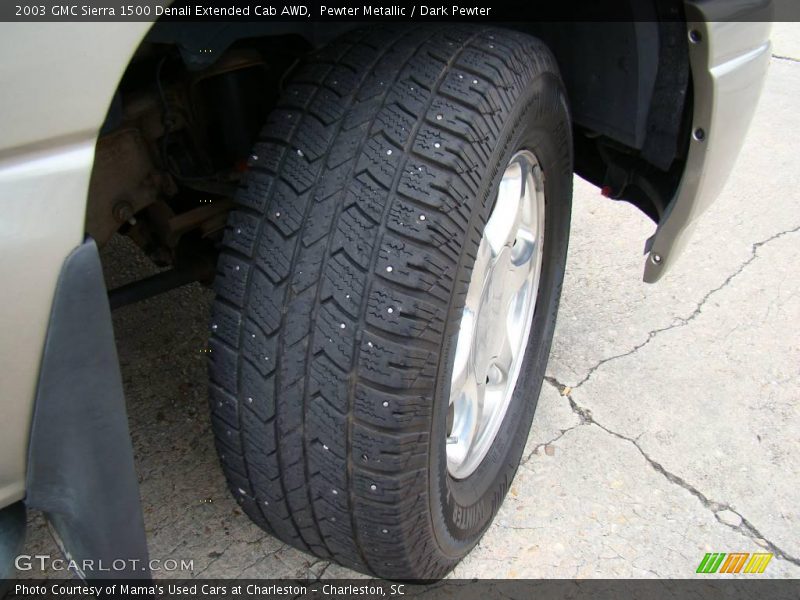 Pewter Metallic / Dark Pewter 2003 GMC Sierra 1500 Denali Extended Cab AWD