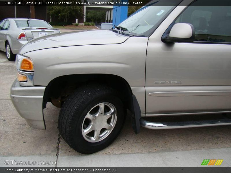 Pewter Metallic / Dark Pewter 2003 GMC Sierra 1500 Denali Extended Cab AWD