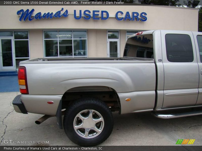 Pewter Metallic / Dark Pewter 2003 GMC Sierra 1500 Denali Extended Cab AWD