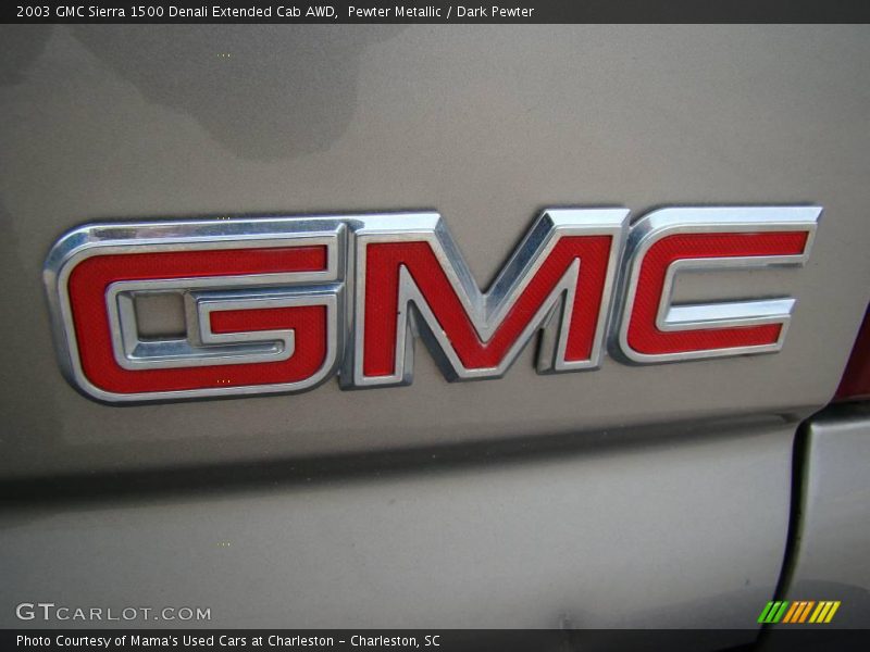 Pewter Metallic / Dark Pewter 2003 GMC Sierra 1500 Denali Extended Cab AWD