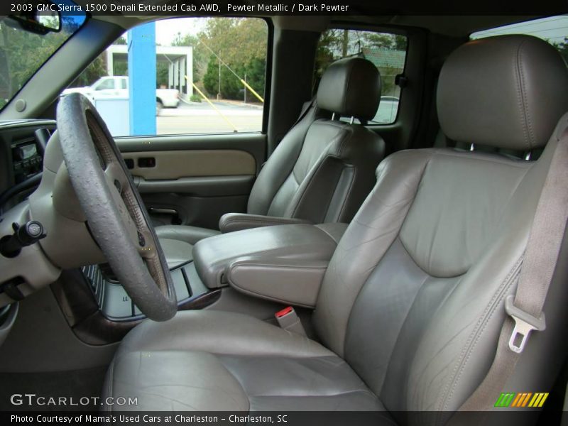 Pewter Metallic / Dark Pewter 2003 GMC Sierra 1500 Denali Extended Cab AWD