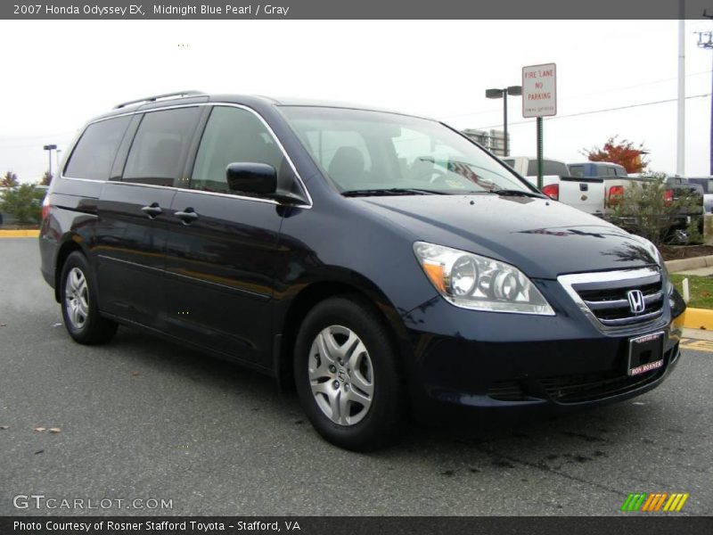 Midnight Blue Pearl / Gray 2007 Honda Odyssey EX