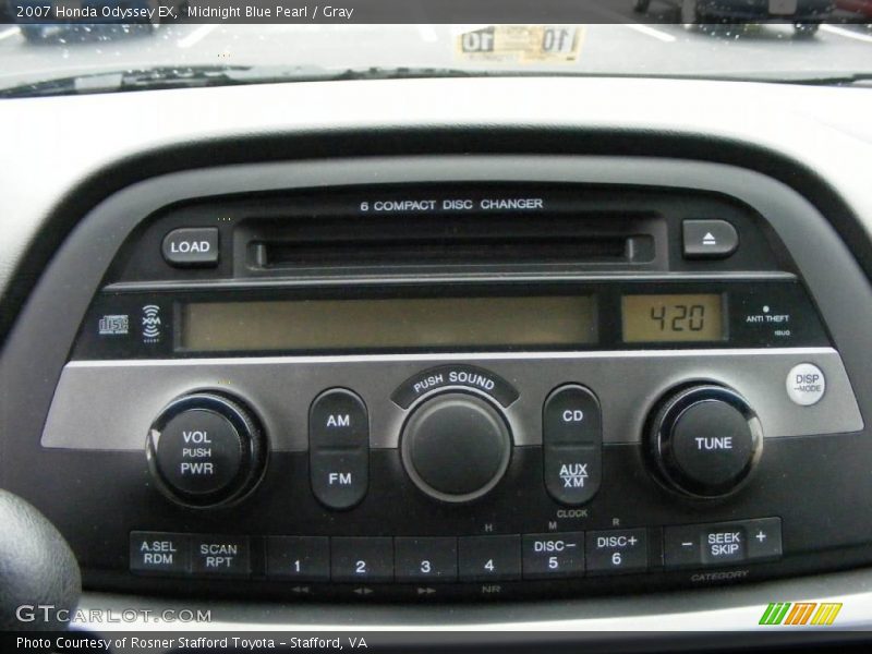 Midnight Blue Pearl / Gray 2007 Honda Odyssey EX