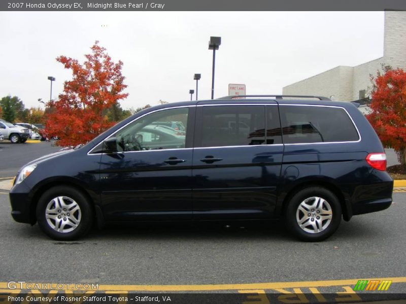 Midnight Blue Pearl / Gray 2007 Honda Odyssey EX