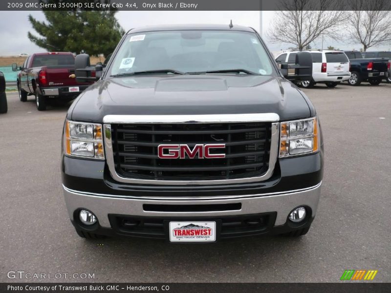 Onyx Black / Ebony 2009 GMC Sierra 3500HD SLE Crew Cab 4x4