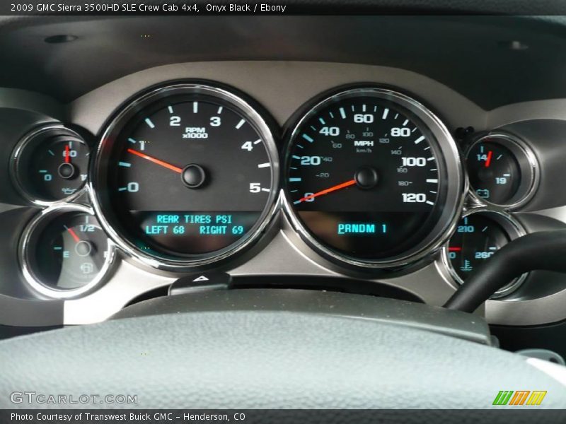 Onyx Black / Ebony 2009 GMC Sierra 3500HD SLE Crew Cab 4x4