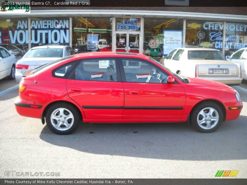 Cardinal Red / Gray 2001 Hyundai Elantra GT