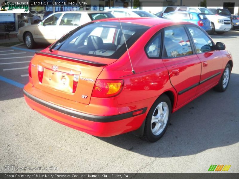 Cardinal Red / Gray 2001 Hyundai Elantra GT