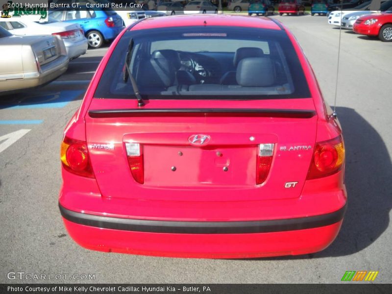 Cardinal Red / Gray 2001 Hyundai Elantra GT