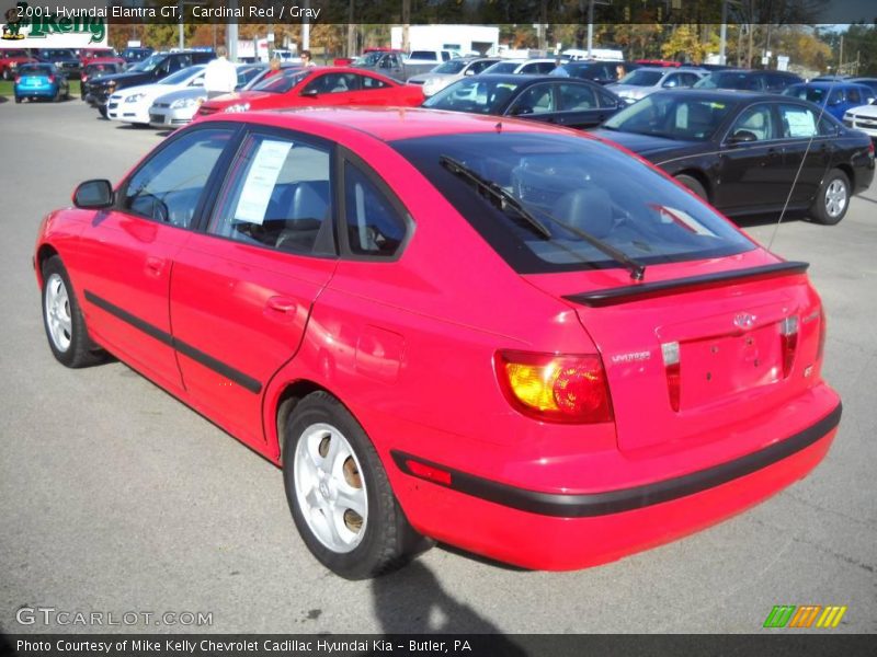 Cardinal Red / Gray 2001 Hyundai Elantra GT