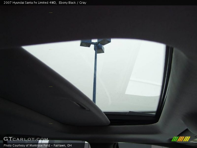 Ebony Black / Gray 2007 Hyundai Santa Fe Limited 4WD