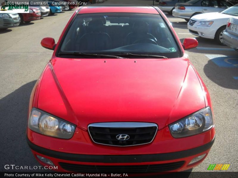 Cardinal Red / Gray 2001 Hyundai Elantra GT