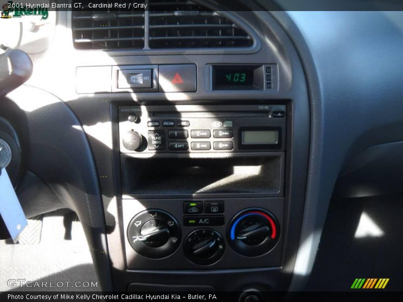 Cardinal Red / Gray 2001 Hyundai Elantra GT