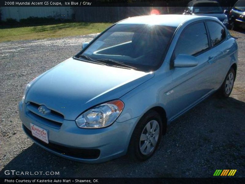 Ice Blue / Gray 2008 Hyundai Accent GS Coupe