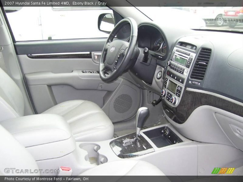Ebony Black / Gray 2007 Hyundai Santa Fe Limited 4WD