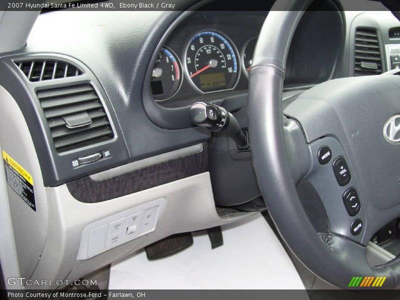 Ebony Black / Gray 2007 Hyundai Santa Fe Limited 4WD