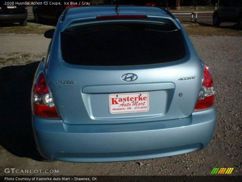 Ice Blue / Gray 2008 Hyundai Accent GS Coupe