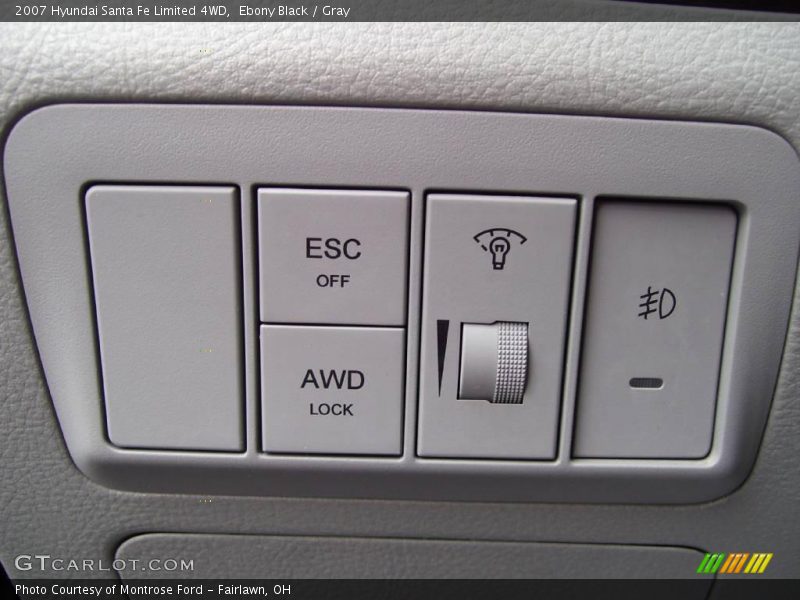 Ebony Black / Gray 2007 Hyundai Santa Fe Limited 4WD